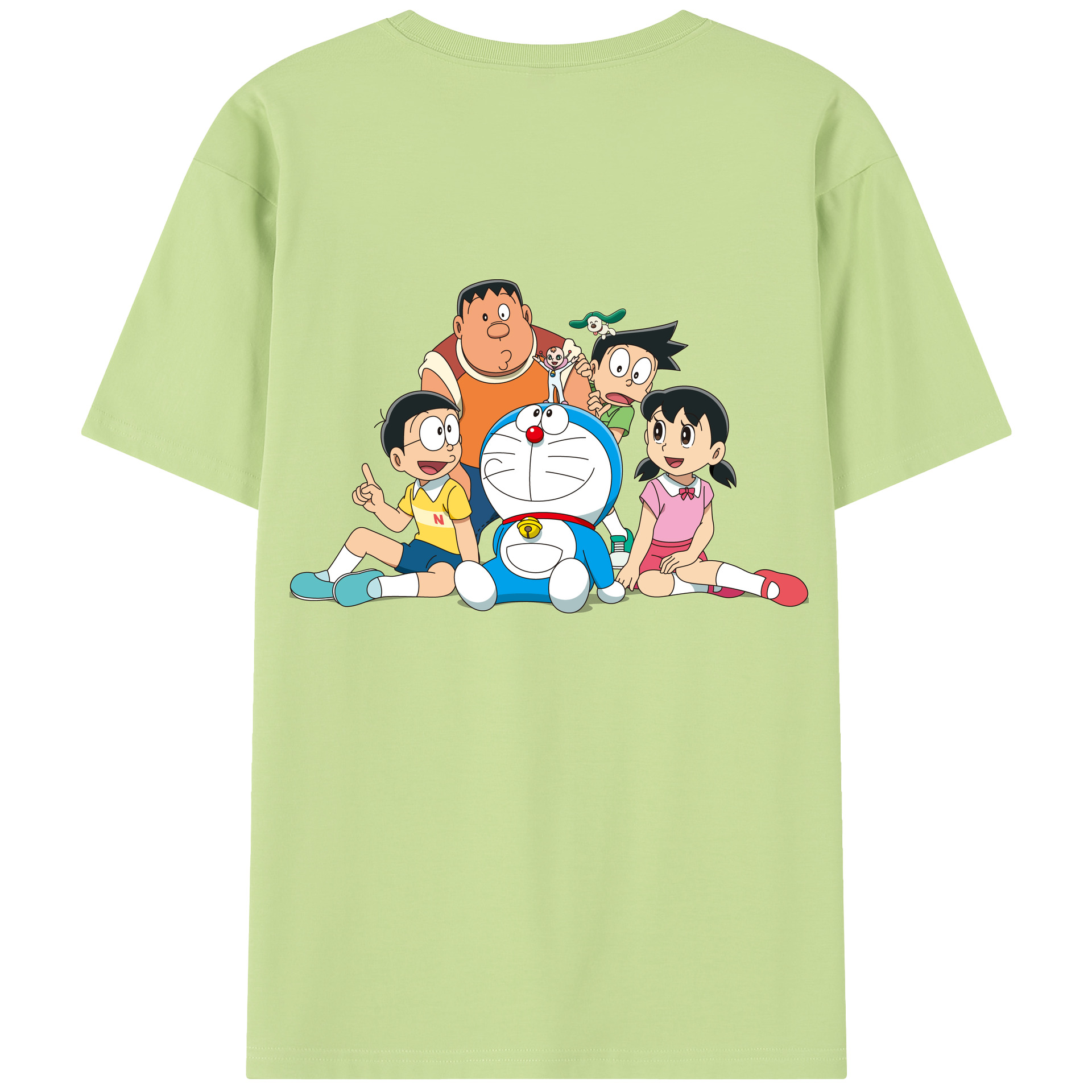 （画像用） ドラえもん Doraemon 綿100％半袖Tシャツ（背面プリント）